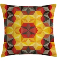 Abakuhaus Geometrisch Kussenhoes – 45x45 cm – Tweezijdig bedrukt – Multicolor