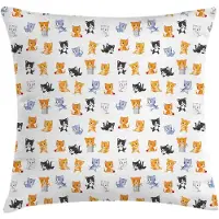 Abakuhaus Kattenkussenhoes – Kleurrijk 40x40 cm – Dubbelzijdig bedrukt