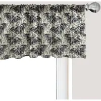Abakuhaus Halloween raamvalletje, gordijnvalletje voor keuken- en slaapkamerdecoratie met tunnelzoom, 137 cm x 45 cm, donker nachtblauw-crème