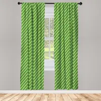 Abakuhaus Raamgordijnen – Geometrisch Iers – 2-delige set 75x245 cm – lindengroen