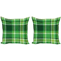 Abakuhaus Geruit kussenhoesenset – 2x45 cm – Microvezel – Dubbelzijdig