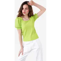 Big Dart Slim Fit Vierkante Hals Blouse