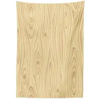 Abakuhaus – Tafelkleed beige satijn 140 x 170 cm – met de hand genaaide randen