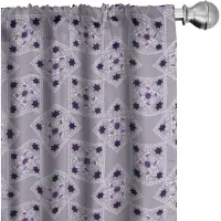 Abakuhaus – Gordijnen 2-delige set 75x175 cm – Microvezel lila paars