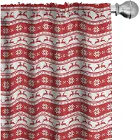 Abakuhaus Voorhangen – 2x75x225 cm – Mikrofaser – Ruby-Wit