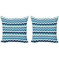 Abakuhaus Kussenhoes Set – 2x50x50 cm – Dubbelzijdig bedrukt – Blassblauw