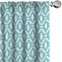 Abakuhaus Abstrakt Voorhangen – 2x75x225 cm – Seafoam/Wit