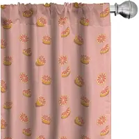 Abakuhaus – Fruitgordijnen 2x75x225 – microvezel – Blush Burnt Sienna