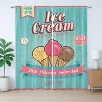 Abakuhaus IJzig Rustiek Gordijn, Tekst bovenaan, met Bandjes voor de Woonkamer, Lussen en Haken, 280 x 225 cm, Zeegroen Roze Lichtgeel