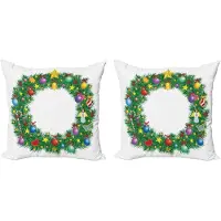 Abakuhaus O Kussenhoes Set – 2x40x40 cm – Dubbelzijdig bedrukt – multicolor