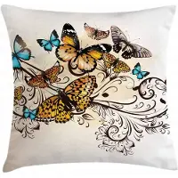 Abakuhaus Ombre-kussenhoes Monarch – Dubbelzijdig bedrukt, rits, 50x50, multicolor