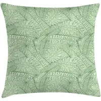 Abakuhaus Decoratieve kussenhoes – Bladconcept 40x40 cm – Dubbelzijdig bedrukt – Groen, lichtgroen