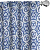 Abakuhaus Blauwe Mandala Gordijnen – 2x75x175 cm – Mikrofaser