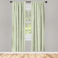 Abakuhaus Retro gordijnen – jadegroen crème – 2x75x225 cm – microvezel
