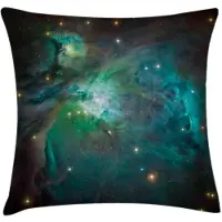 Abakuhaus – Kussenhoes Nevel 40x40 cm – Dubbelzijdig bedrukt, rits, Teal