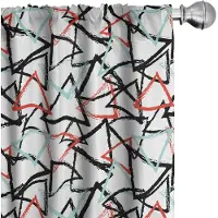 Abakuhaus Grunge gordijnen – 2x75x175 cm – microvezel – mintgroen vermiljoen