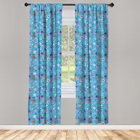 Abakuhaus Sterren gordijnen – 2x75x245 cm – Veelkleurige hemellichamen