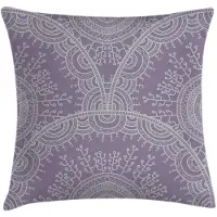 Abakuhaus Mandala-kussenhoes – 50x50 cm – Dubbelzijdig – Grijs/Mauve
