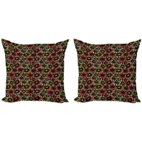 Abakuhaus Bloemen Kussenhoes Set – Daisy – 2x40x40 cm – Dubbelzijdig