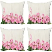 Abakuhaus – Kussenhoezen 4x50x50 cm – Dubbelzijdig bedrukt – Multicolor
