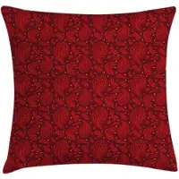 Abakuhaus – Kussenhoes 50x50 cm – Kastanjebruin/Maroon Vermiljoen – Dubbelzijdig bedrukt
