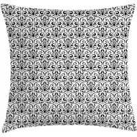 Abakuhaus Kussenhoes Barok – berenklauw, 45x45 cm, antraciet/wit