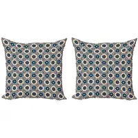 Abakuhaus Bloemen Kussenhoes – 2x40x40 cm – Dubbelzijdig Digitaal