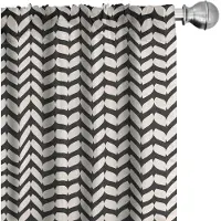 Abakuhaus Gordijnen – Vintage Art Deco – 2x75x175 cm – Crème en Zwart