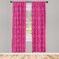 Abakuhaus Gordijnen – 2-delige 75 x 245 cm – microvezel, halfverduisterende, roze