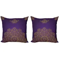 Abakuhaus Mandala Kussenhoes – Set van 2 kussenhoezen 60x60 cm – Dubbelzijdige druk – Microvezel – Multicolor