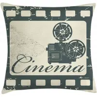 Abakuhaus Kino-Kussenhoes – Grunge Plakkunst – 60x60 cm – Dubbelzijdig bedrukt