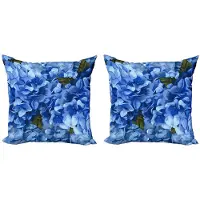 Abakuhaus Vintage Blauwe Kussenhoes Set – 2x50x50 cm – Digitaaldruk