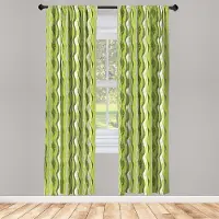 Abakuhaus Gestreifte Voorhangen – 2x75x245 cm – Groen