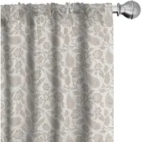 Abakuhaus – Oriëntaalse Gordijnen Flora – 2x75×245 cm – Beige/Wit