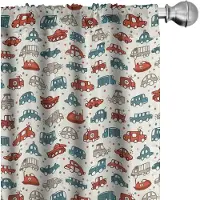 Abakuhaus – Doodle Kindergordijnset – 2x75x245 cm – Microvezel