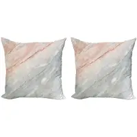 Abakuhaus kussenhoes – 2x40x40 cm – dubbelsidige digitale druk – Peach Pale