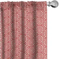 Abakuhaus Voorhangen – 2x75x175 cm – Rood-Wit Geometrisch