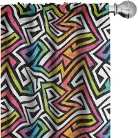 Abakuhaus Geometrische Gordijnen – 2x75x225 cm – mikrofaser