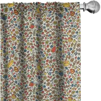 Abakuhaus Herfstgordijnen – 2x75x245 cm – microvezel, Halfschaduw