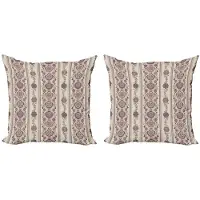 Abakuhaus Kussenhoes Set – 2x60x60 cm – Dubbelzijdig bedrukt – Eierschaal Gedroogde Roos
