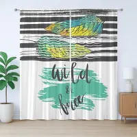Abakuhaus Abstracte rustieke kunstgordijn, Wild and Free Art, geplooid slaapkamergordijn met lussen en haken, 280 x 175 cm, Coke Grey Multicolor