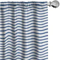 Abakuhaus Haven-strepen Voorhangen – 2x75x245 cm – Microfiber, Nachtblauw/Wit