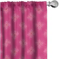 Abakuhaus Abstrakt Surreal Voorhangen – 2x75x245 cm – knalroze – Mikrofaser
