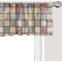 Abakuhaus Shabby Flora Raamvalletje, Gordijnvalletje voor Keuken en Slaapkamer met Tunnelzoom, 137 cm x 45 cm, Multicolor