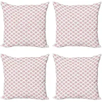 Abakuhaus Abstracte kussenhoes – 4x60x60 cm – dubbelzijdig – microvezel – poederroze/grijs