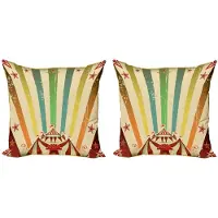 Abakuhaus Rainbow Kussenhoes-Set 2x50x50 cm – Dubbelzijdig bedrukt, rits