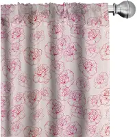 Abakuhaus – Romantische gordijnen – 2x75x225 cm – Microvezel, halfdonkerend