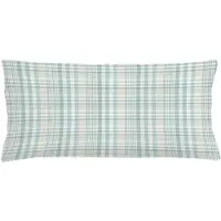 Abakuhaus Kussenhoes – Kadett Blauw-Beige, Pastel plaid – 90x40 cm