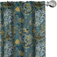 Abakuhaus Paisley Gordijnen – 2x75x245 cm – Mikrofaser – Meerdere kleuren – Halfdonkerend