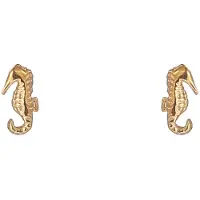 Go Dutch Label Oorknoppen Seahorse Stud Goudkleurig